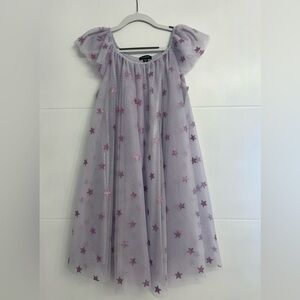 Adorable star pattern Zunie dress, size 8.